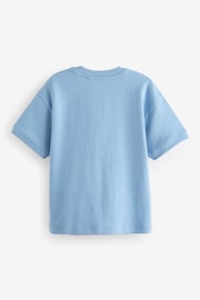 Blue Relaxed Fit Heavyweight T-Shirt (3-16yrs) - Image 2 of 3