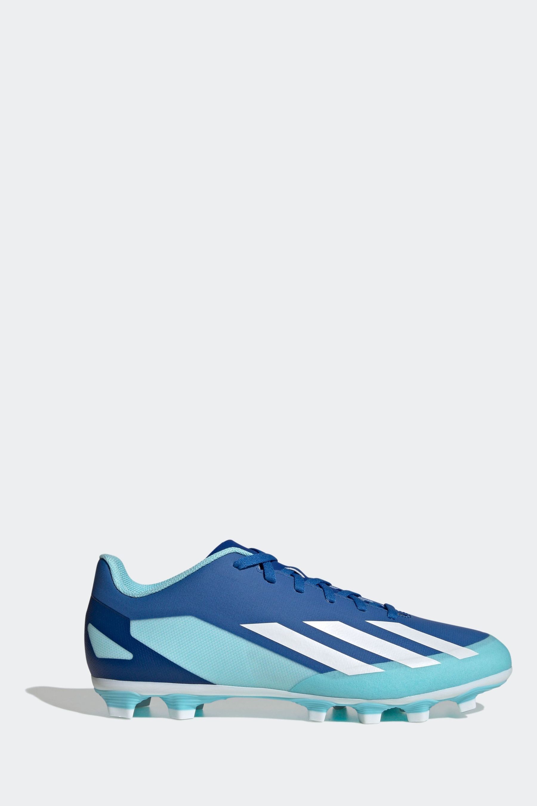 Adidas blue store and white boots