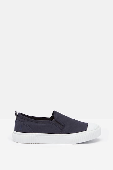 Joules Peasy Blue Slip On Trainers