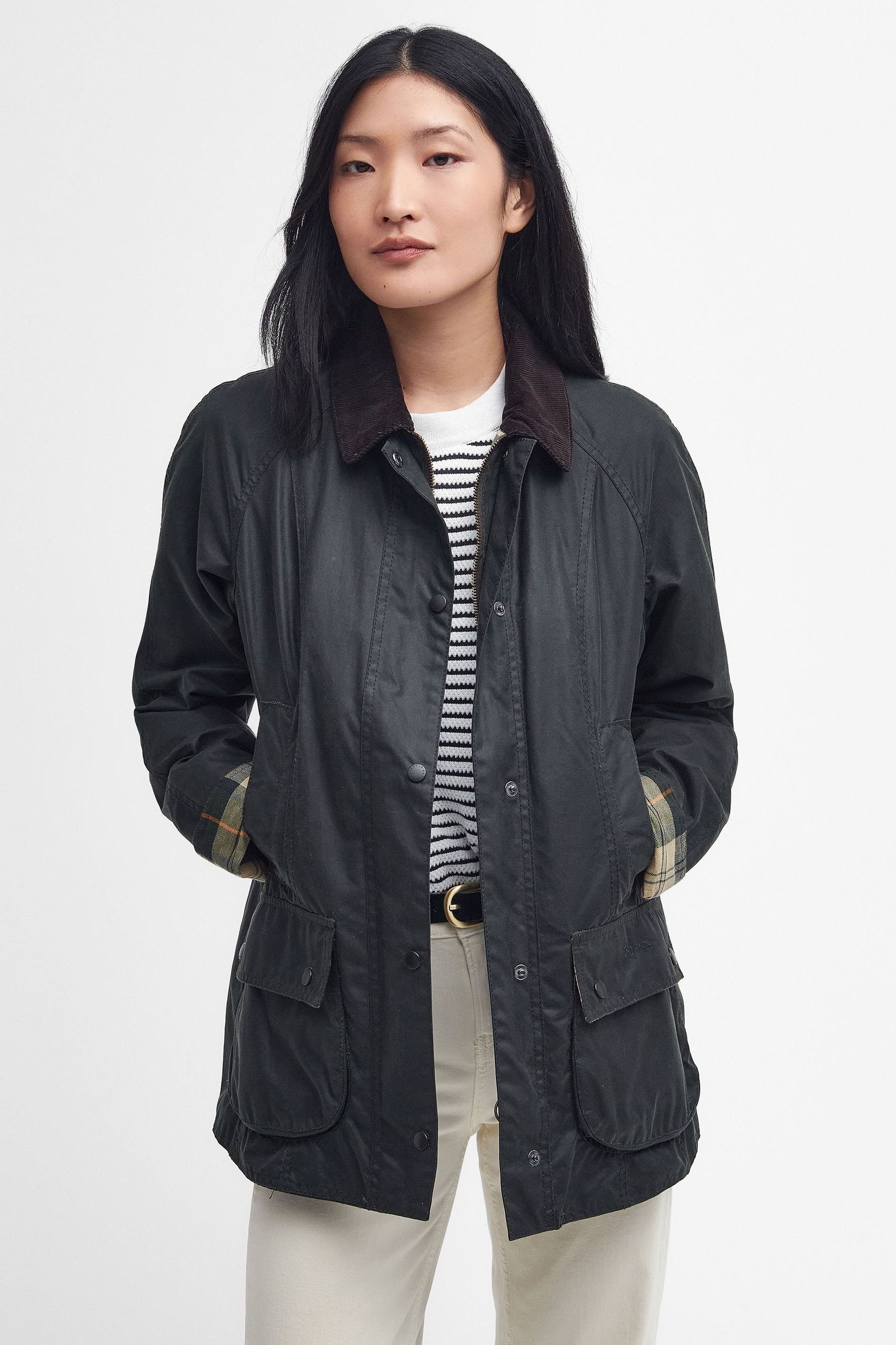 Buy Barbour Olive Beadnell Classic Wax Jacket from the Next UK online shop
