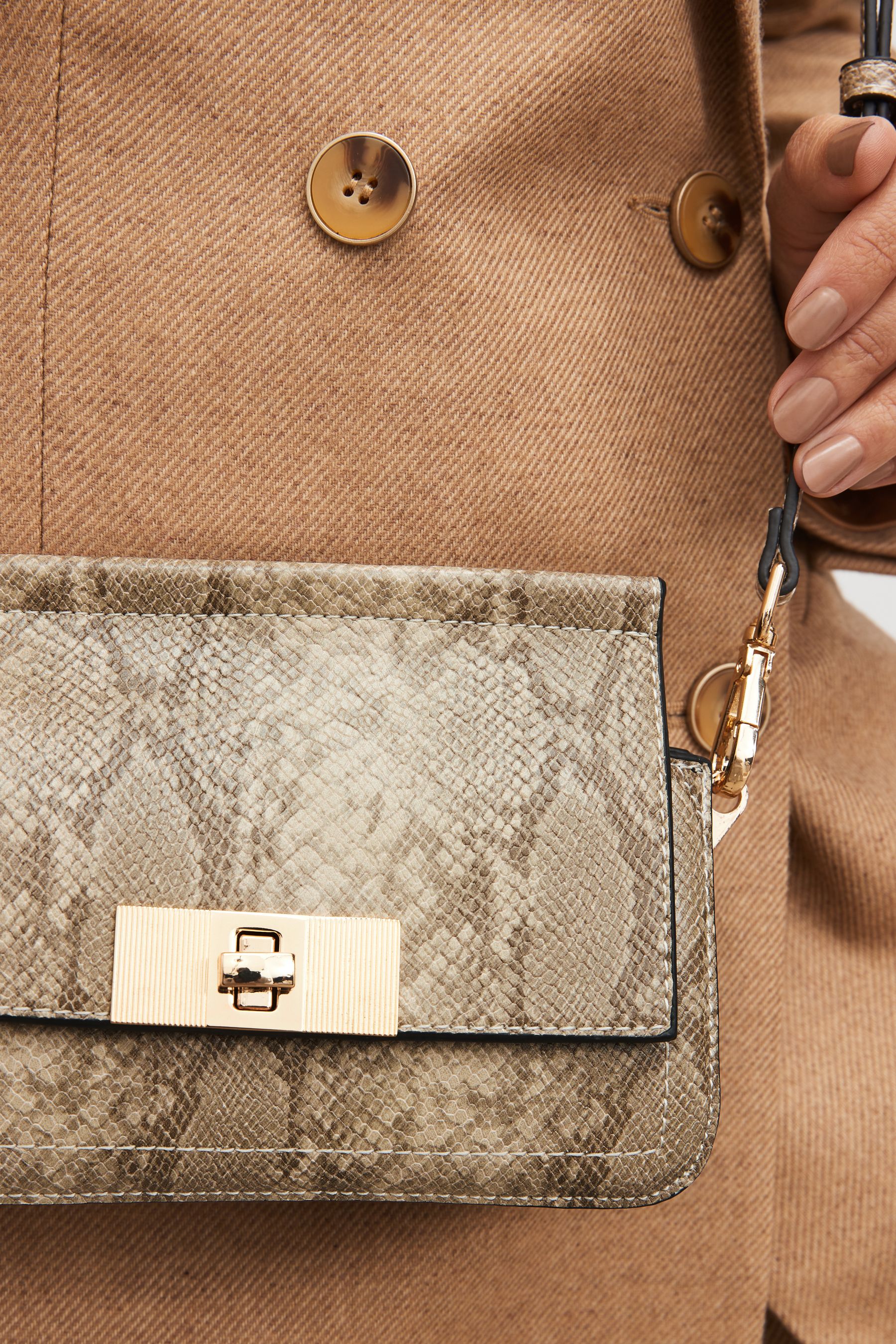 Next snake print bag clearance