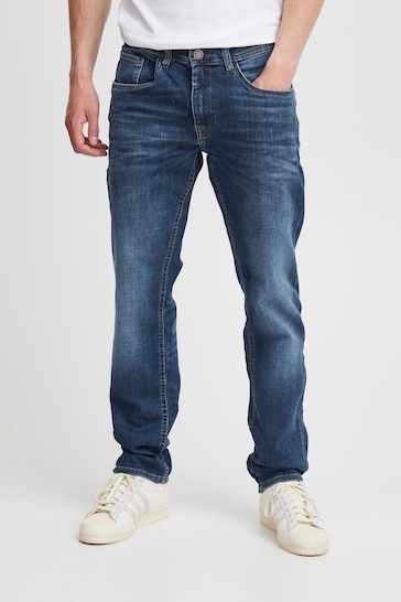 Blend Blue Regular Denim Jeans In Twister Fit With Vintage Finish