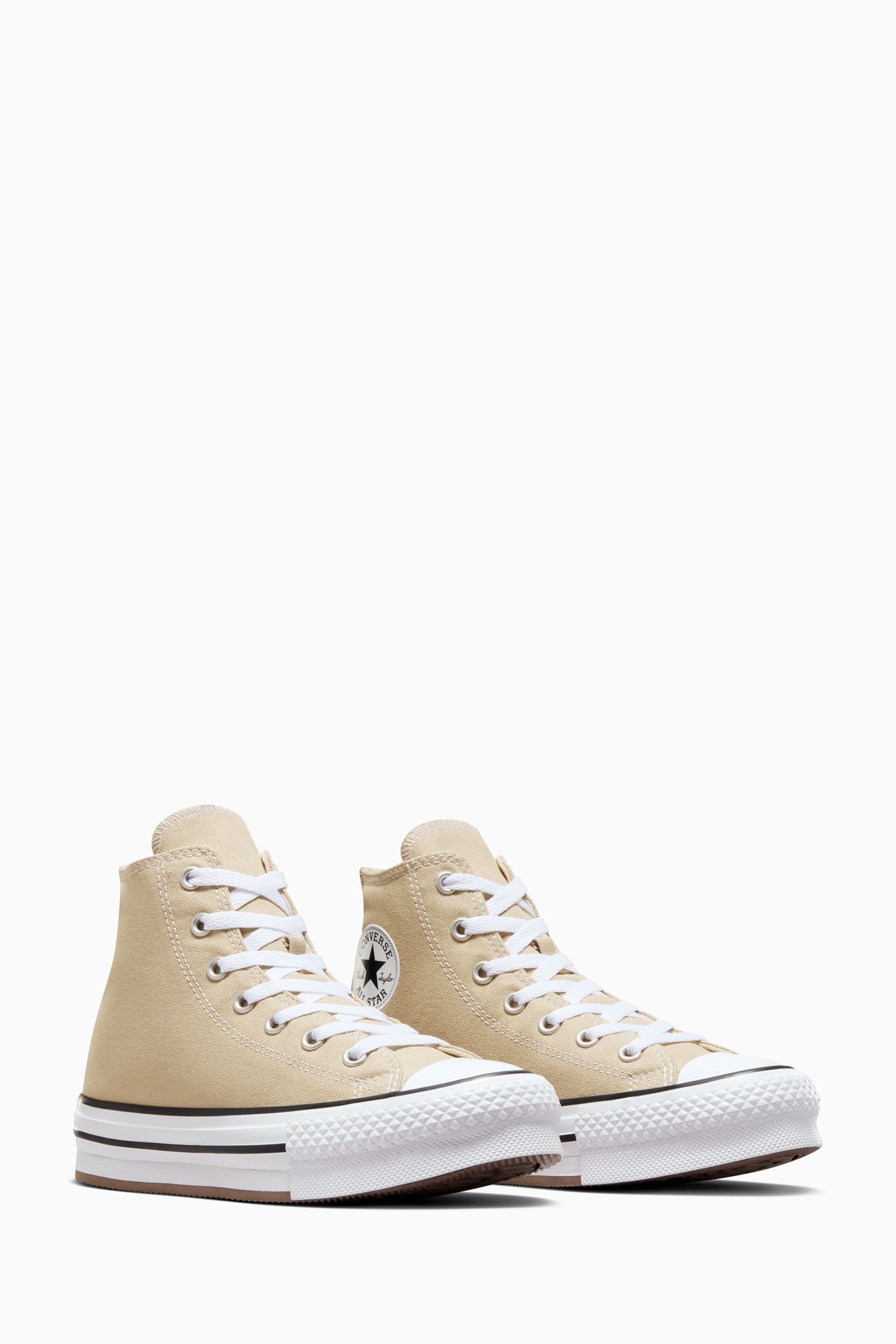Converse Neutral All Star EVA Lift Junior Trainers - Image 3 of 7
