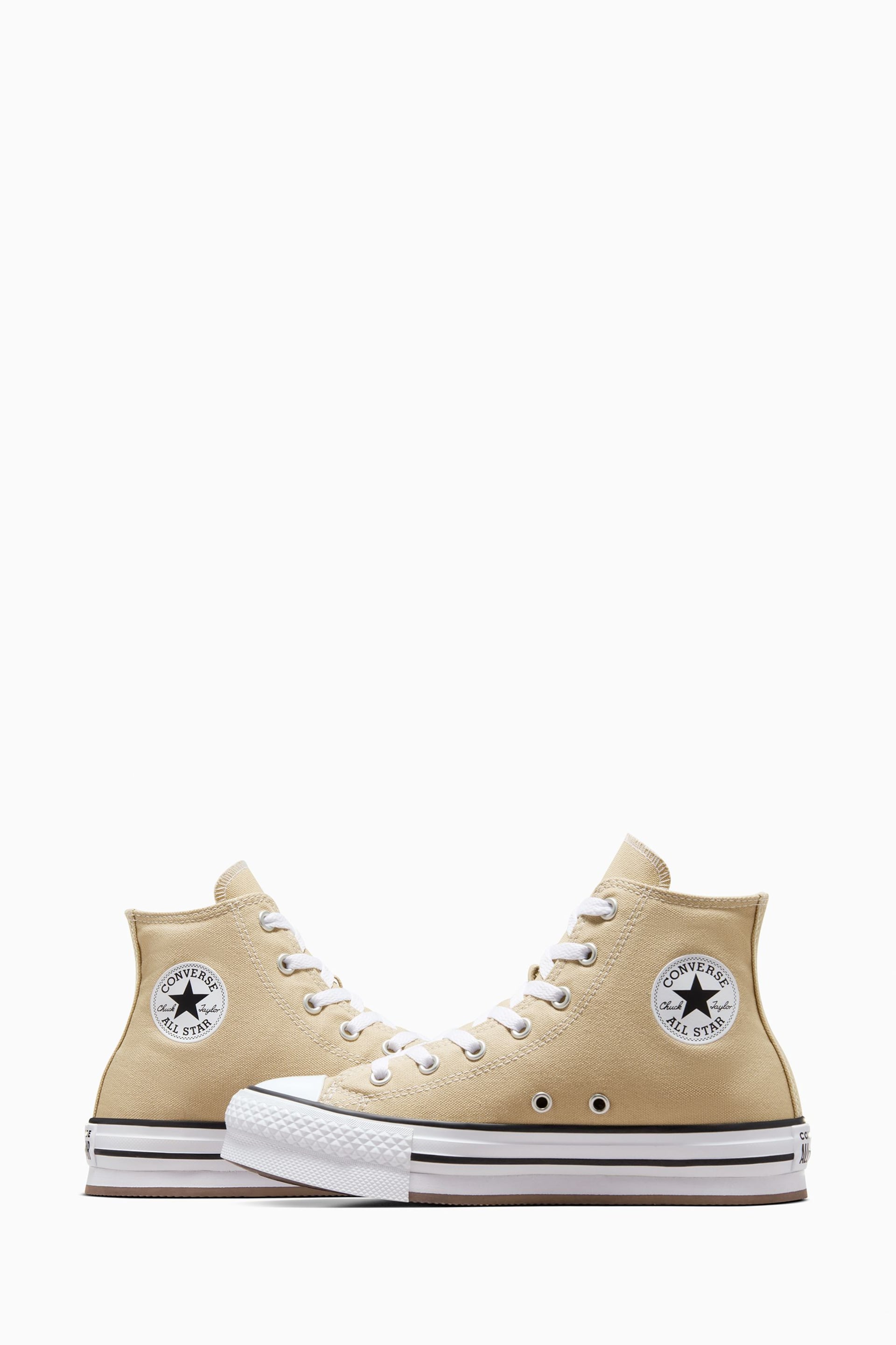 Converse Neutral All Star EVA Lift Junior Trainers - Image 4 of 7