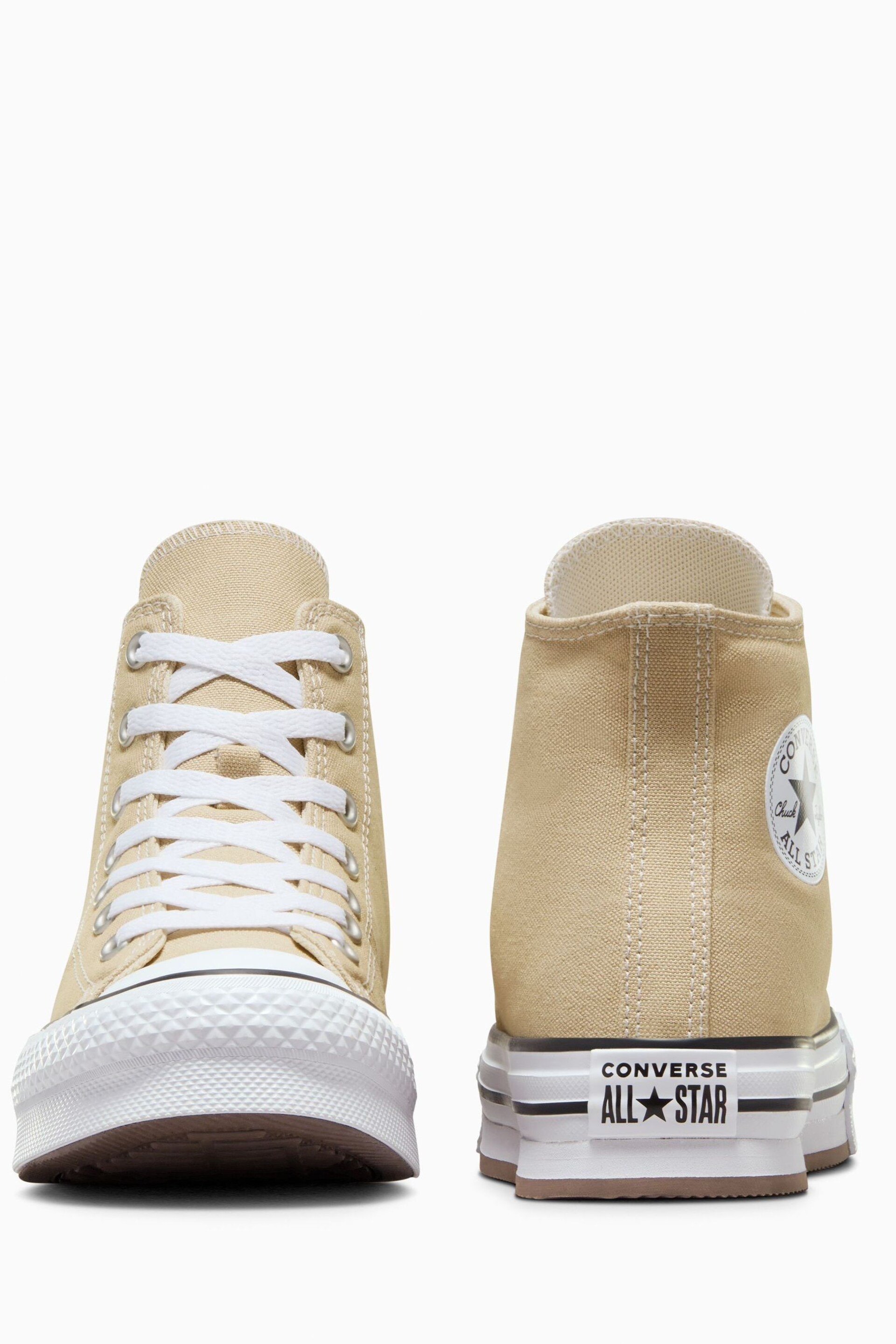 Converse Neutral All Star EVA Lift Junior Trainers - Image 5 of 7