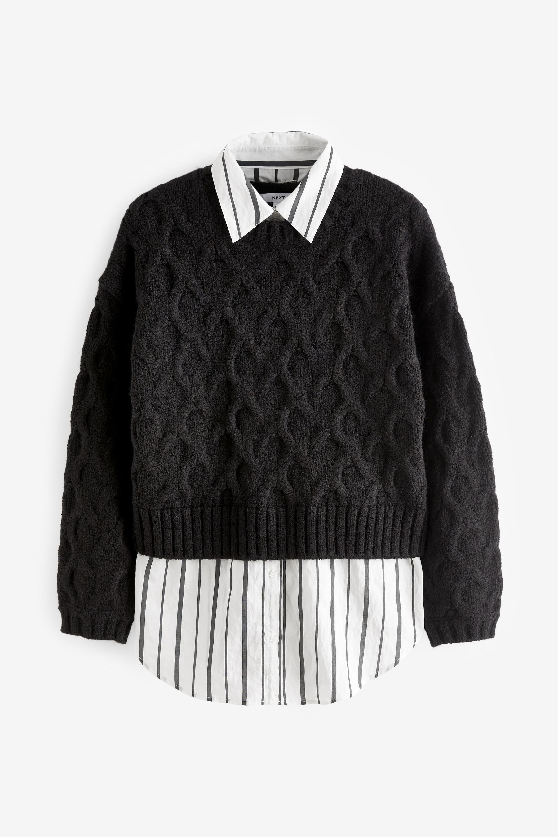 Black chunky 2025 jumper ladies