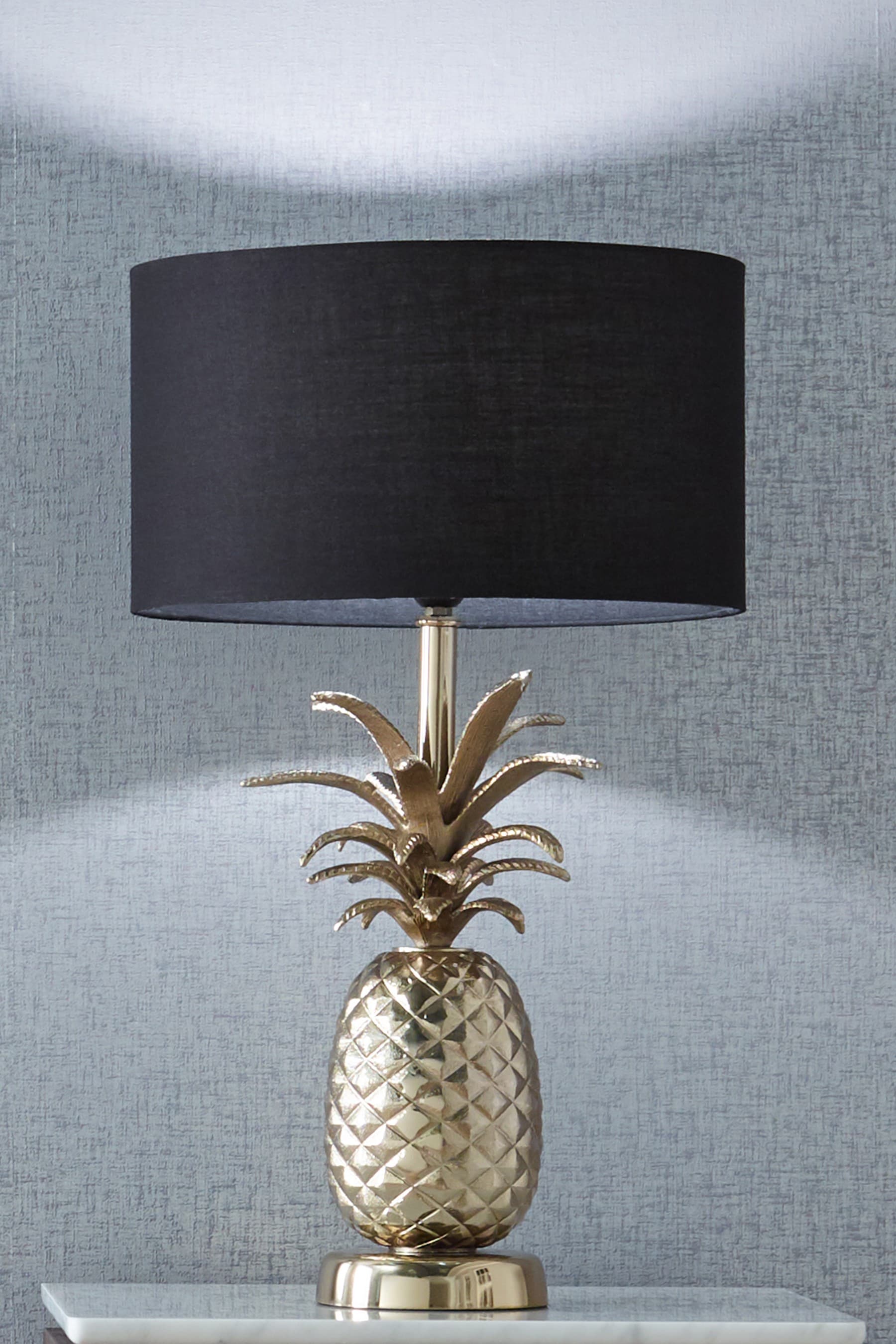 Pacific Gold Ravensbourne Pineapple Metal Table Lamp