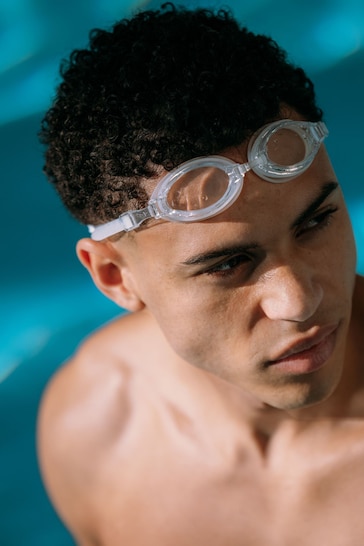 Nike White Swimming Goggles