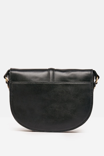 Joules Black Soft Leather Cross Body Bag