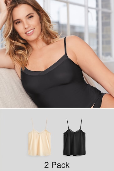 Black/Nude Cami Two Pack