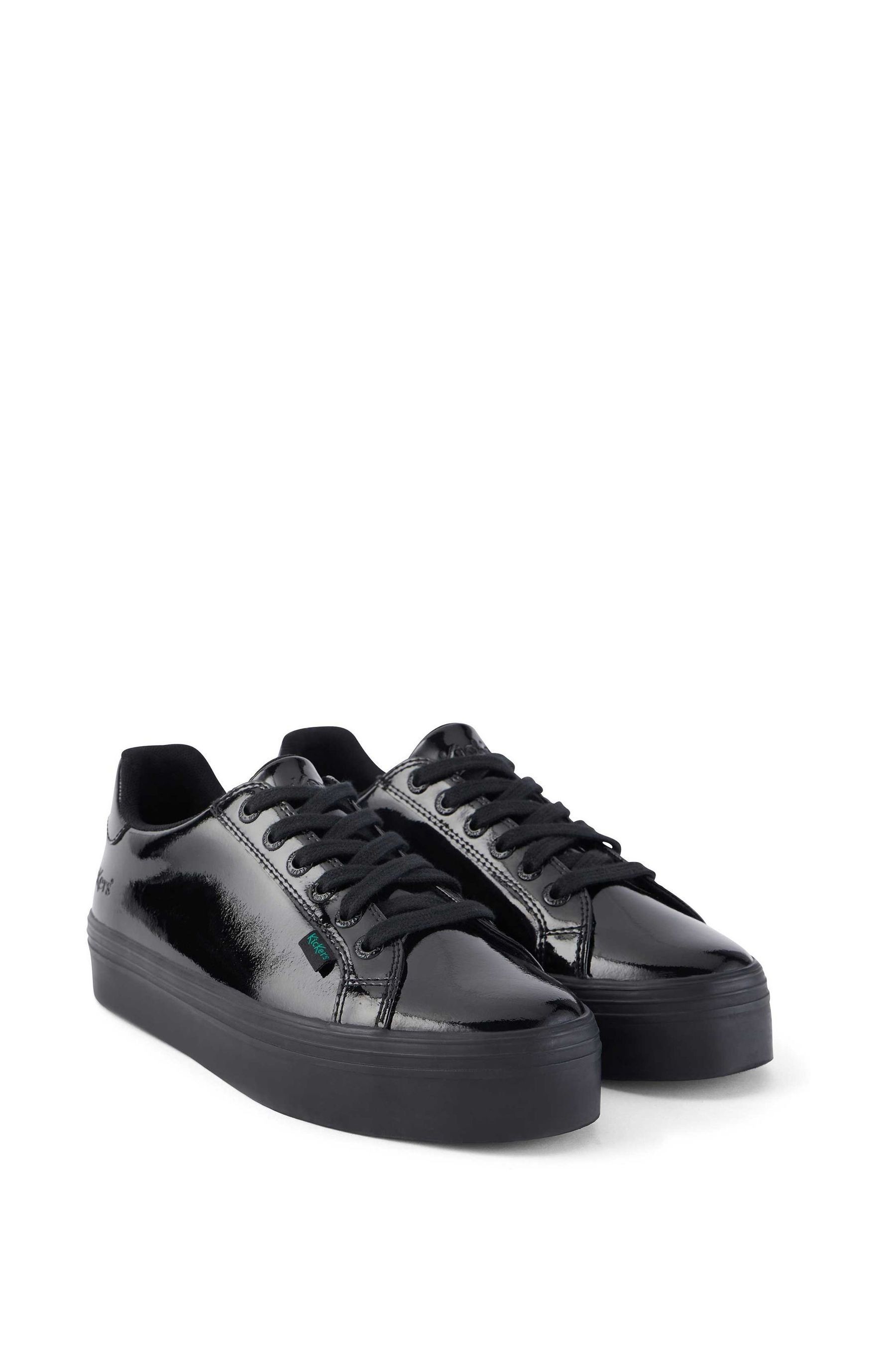 Black patent trainers womens outlet