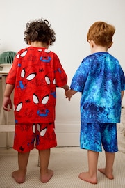 Red/Blue Spidey and Friends 2 Pack Short Pyjamas (12mths-10yrs) - Image 3 of 10