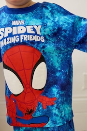 Red/Blue Spidey and Friends 2 Pack Short Pyjamas (12mths-10yrs) - Image 5 of 10
