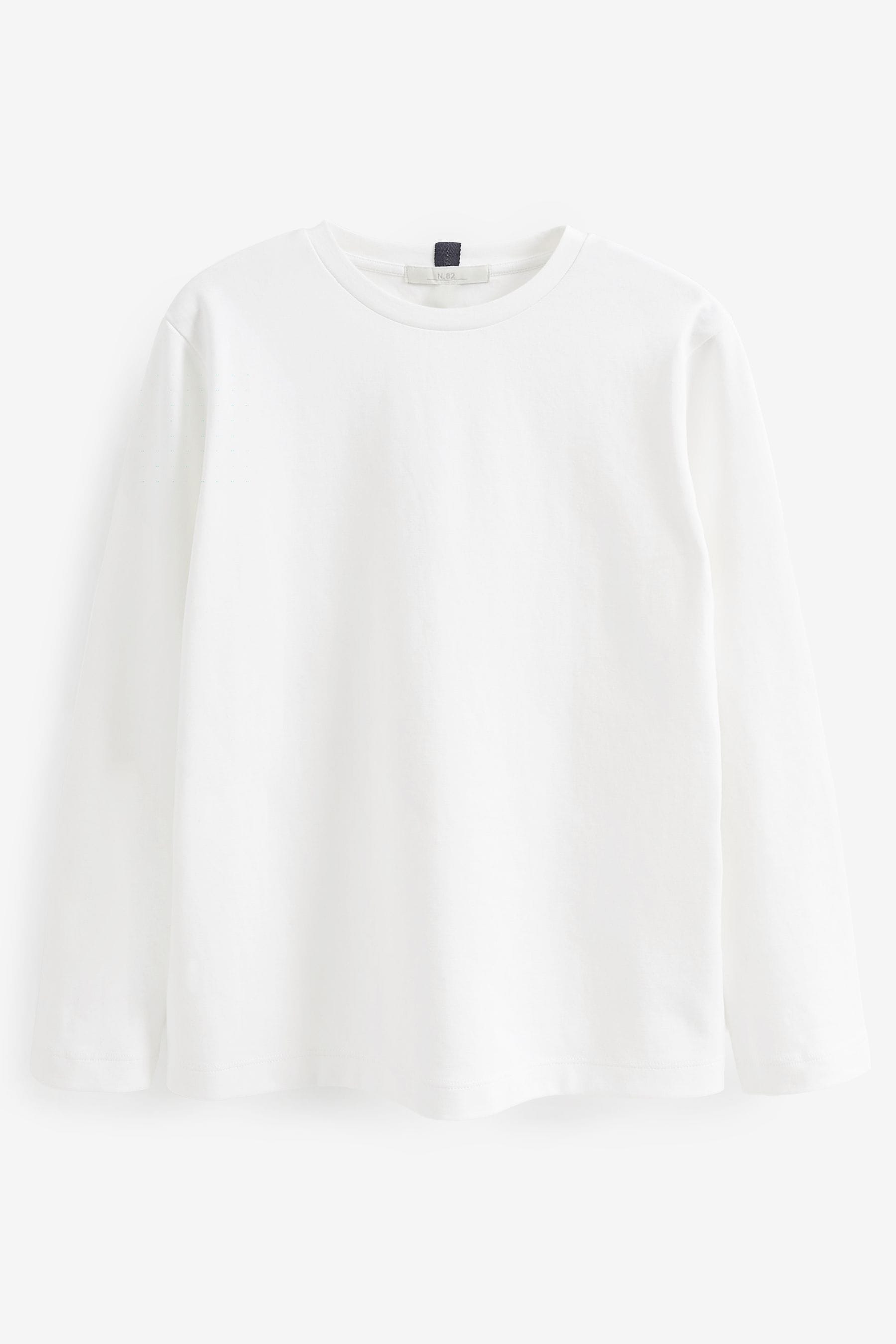 White Heavyweight Long Sleeve T Shirt