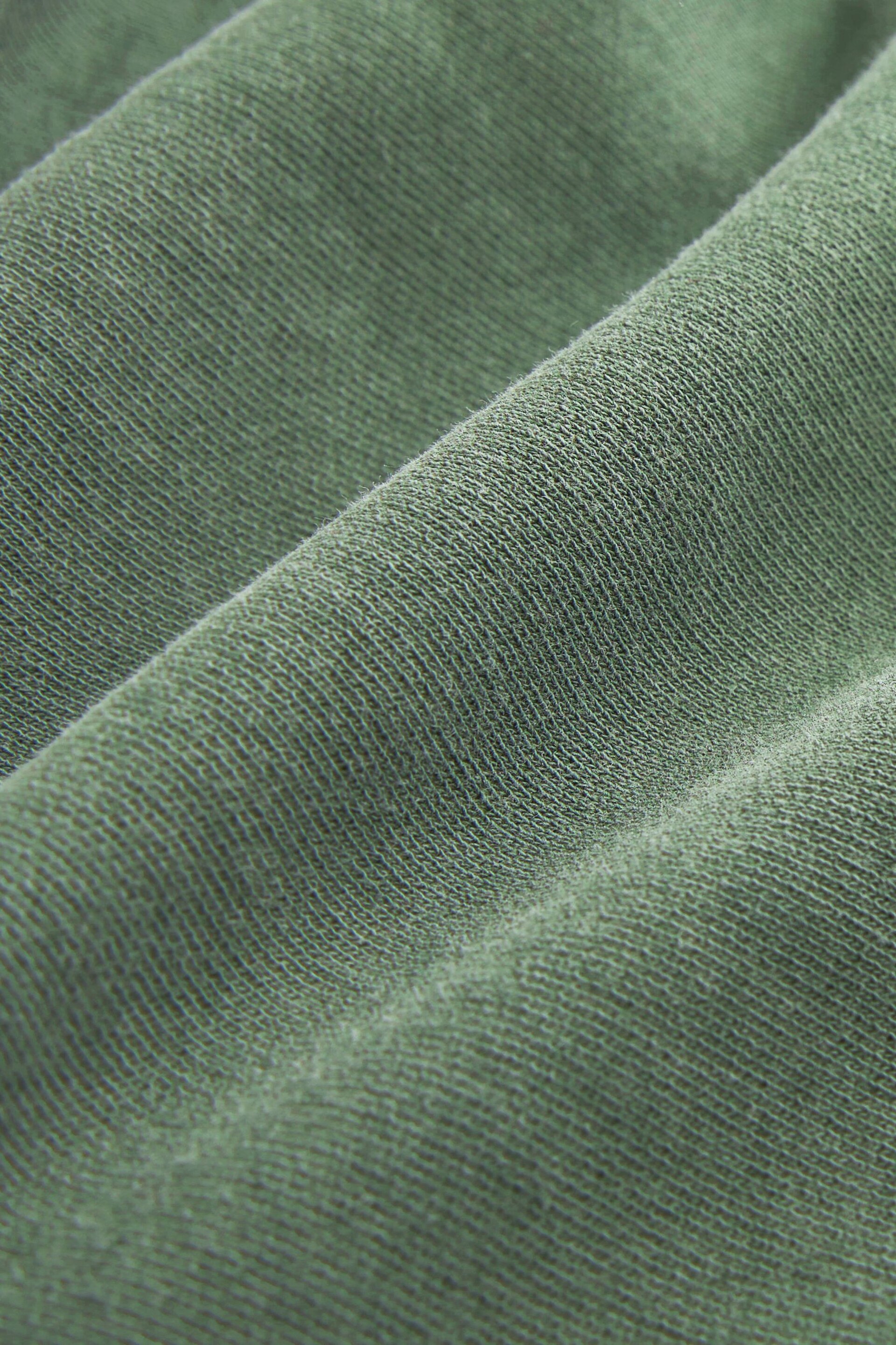 Khaki Green Oversized Garment Wash Sweatshirt - Image 8 of 8