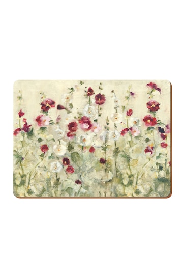 Set of 4 Red Wild Poppy Placemats