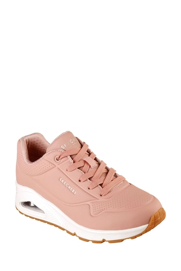 Skechers Peachy Pink Uno Lite Lighter One Trainers