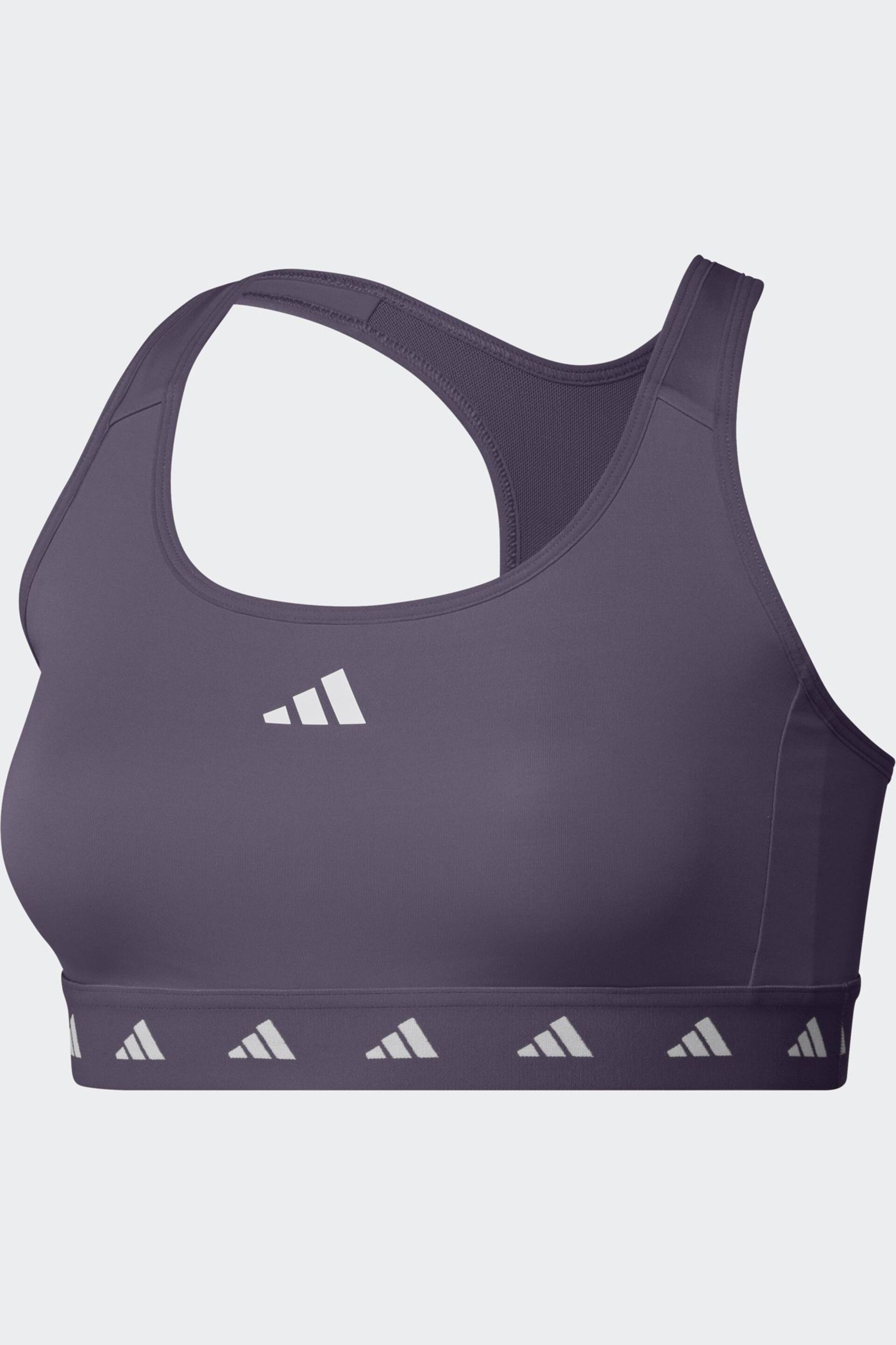 adidas Purple Techfit Medium Support Bra - Image 1 of 3