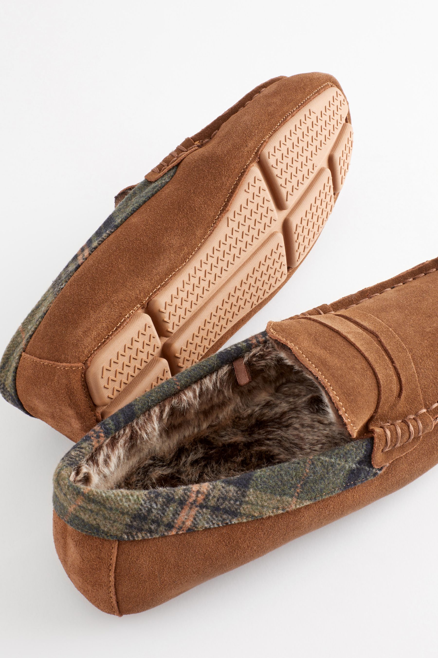Marks and spencer's men's moccasin deals slippers