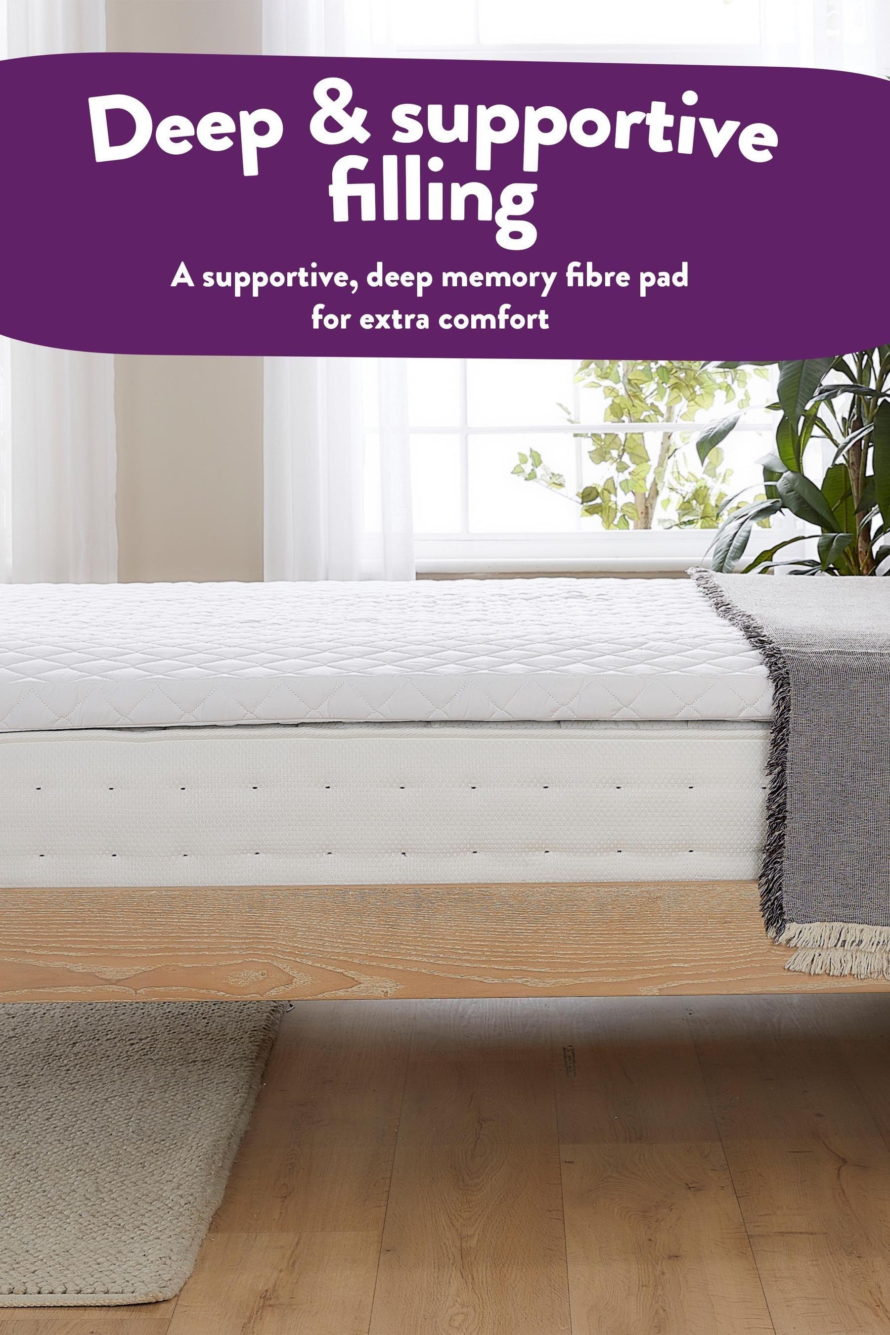 Buy Slumberdown White Airstream Cotton Touch Mattress Topper from