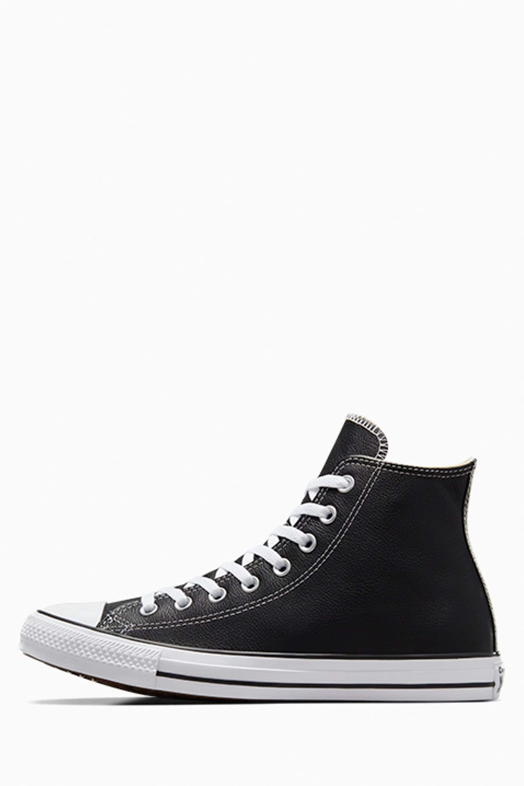 Buy Converse Black Leather High Trainers from Next Canada