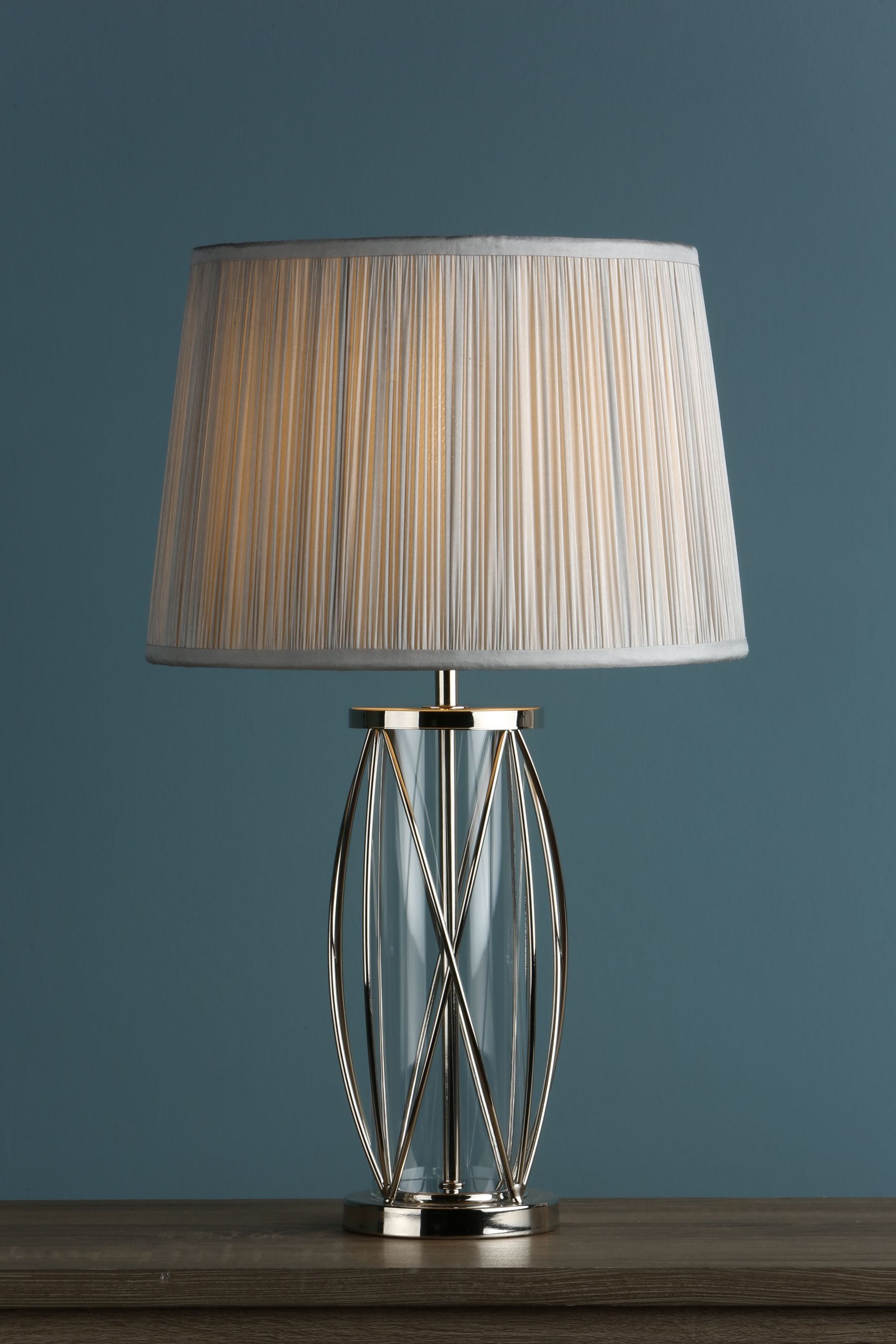 White lattice online table lamp