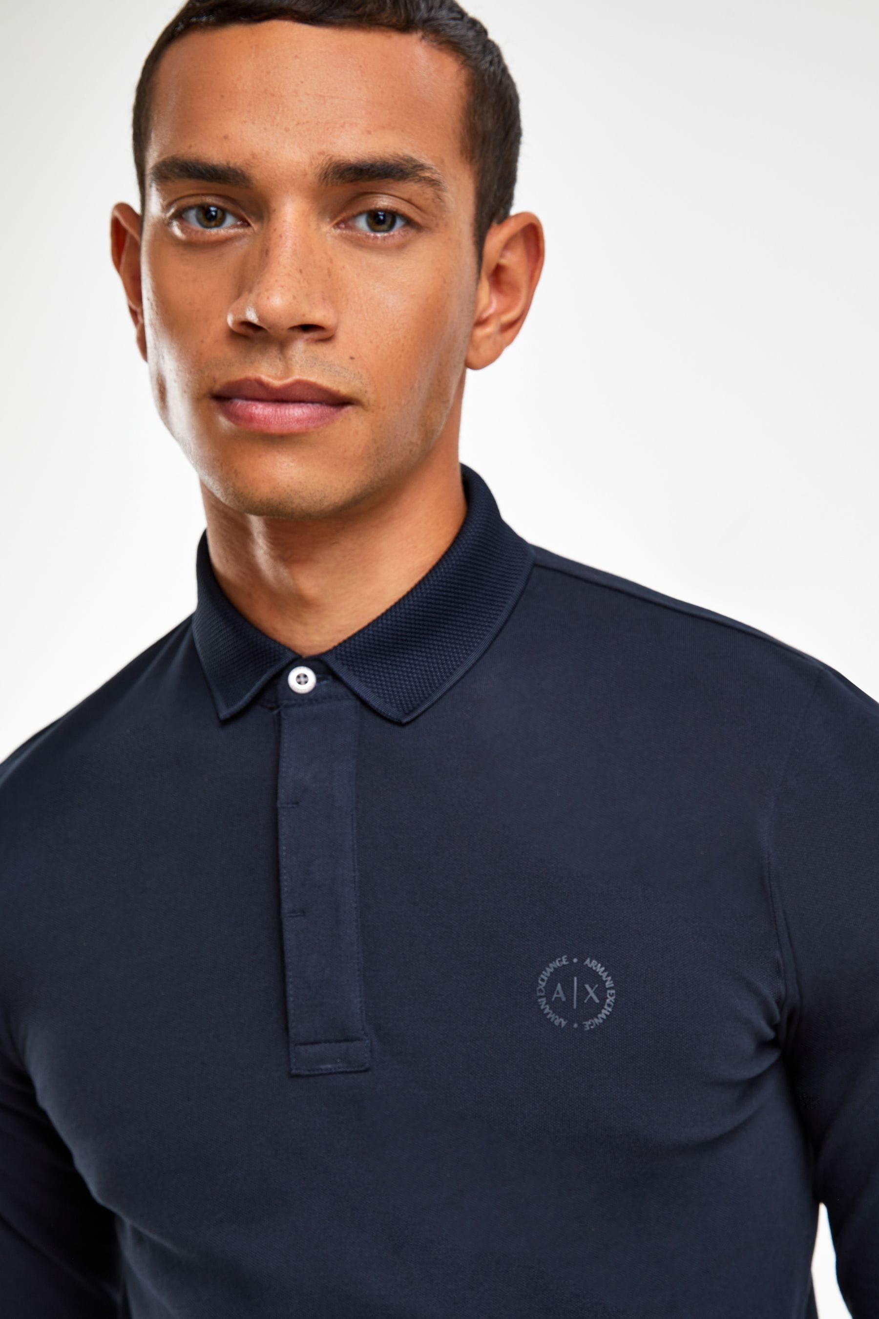 Buy Armani Exchange Long Sleeve Polo Shirt from the Next UK online shop