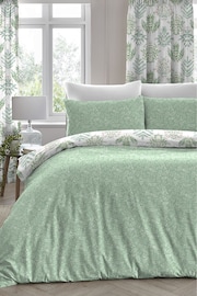 D&D Green Emily Duvet Cover and Pillowcase Set - Image 2 of 2