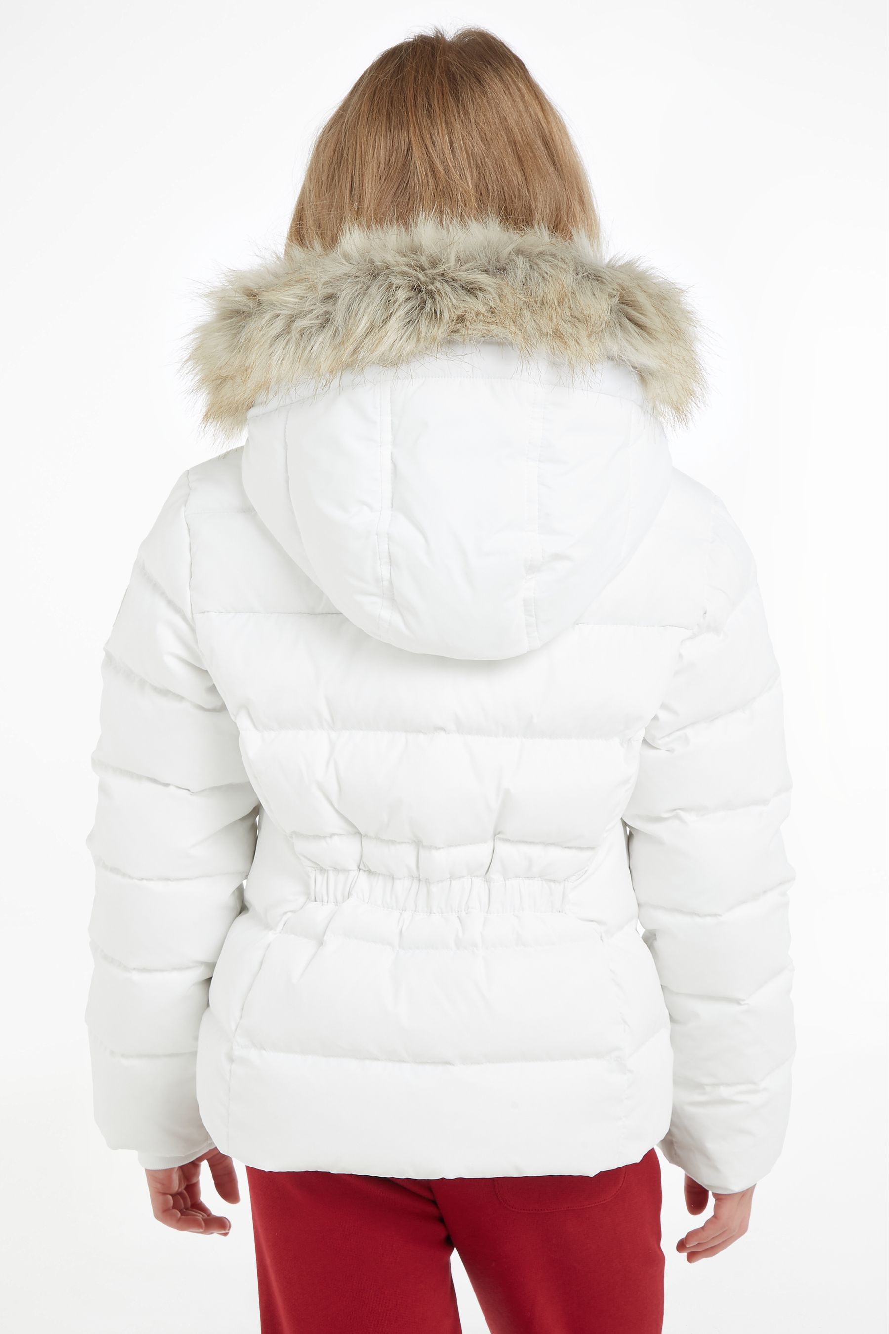 White tommy hilfiger hoodie womens top