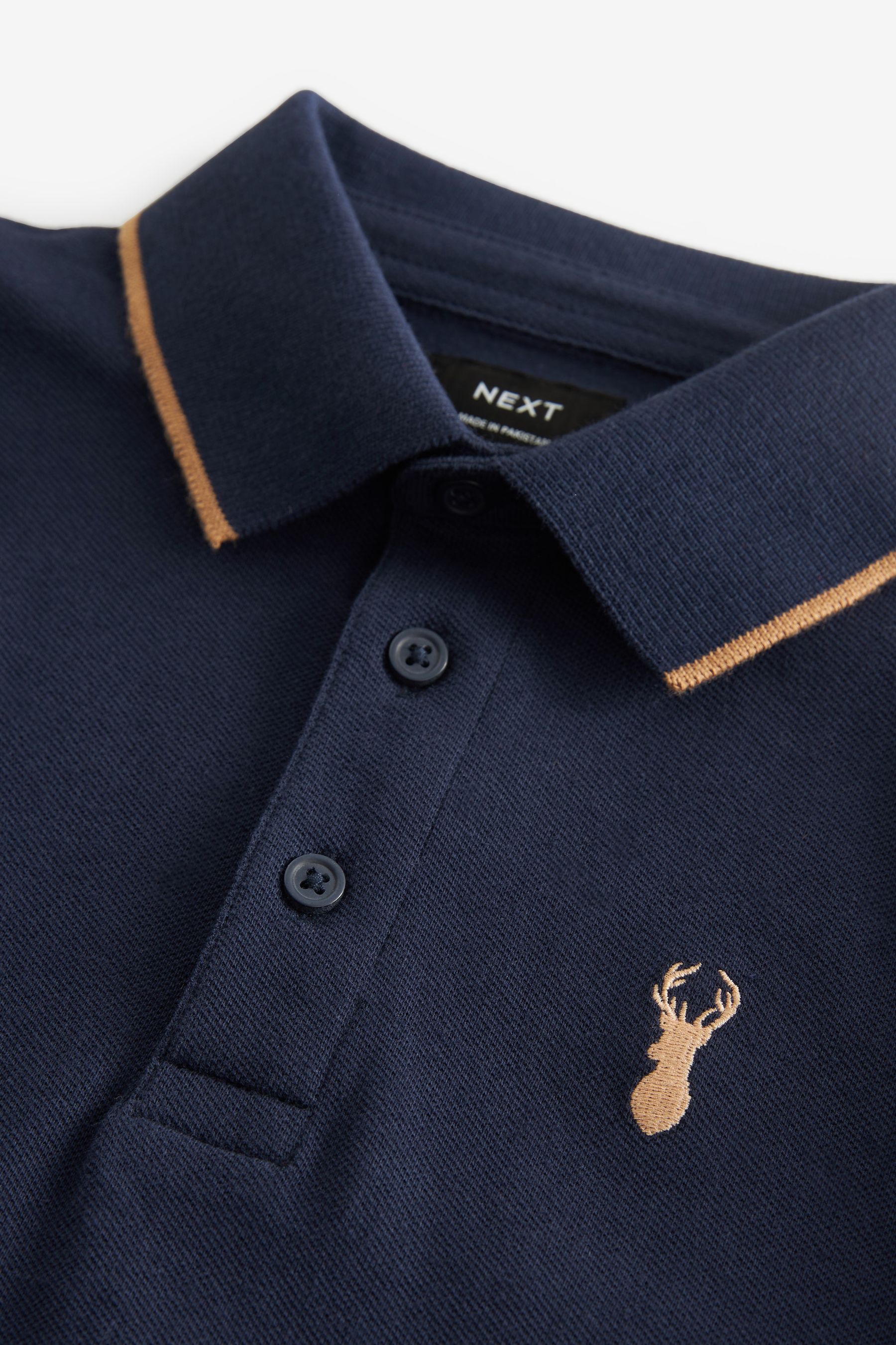 Buy Blue Navy Short Sleeve Polo Shirt 3 16yrs from the Next UK online shop