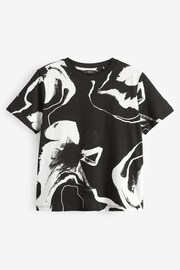 Monochrome Short Sleeve Crew Neck T-Shirt - Image 5 of 6