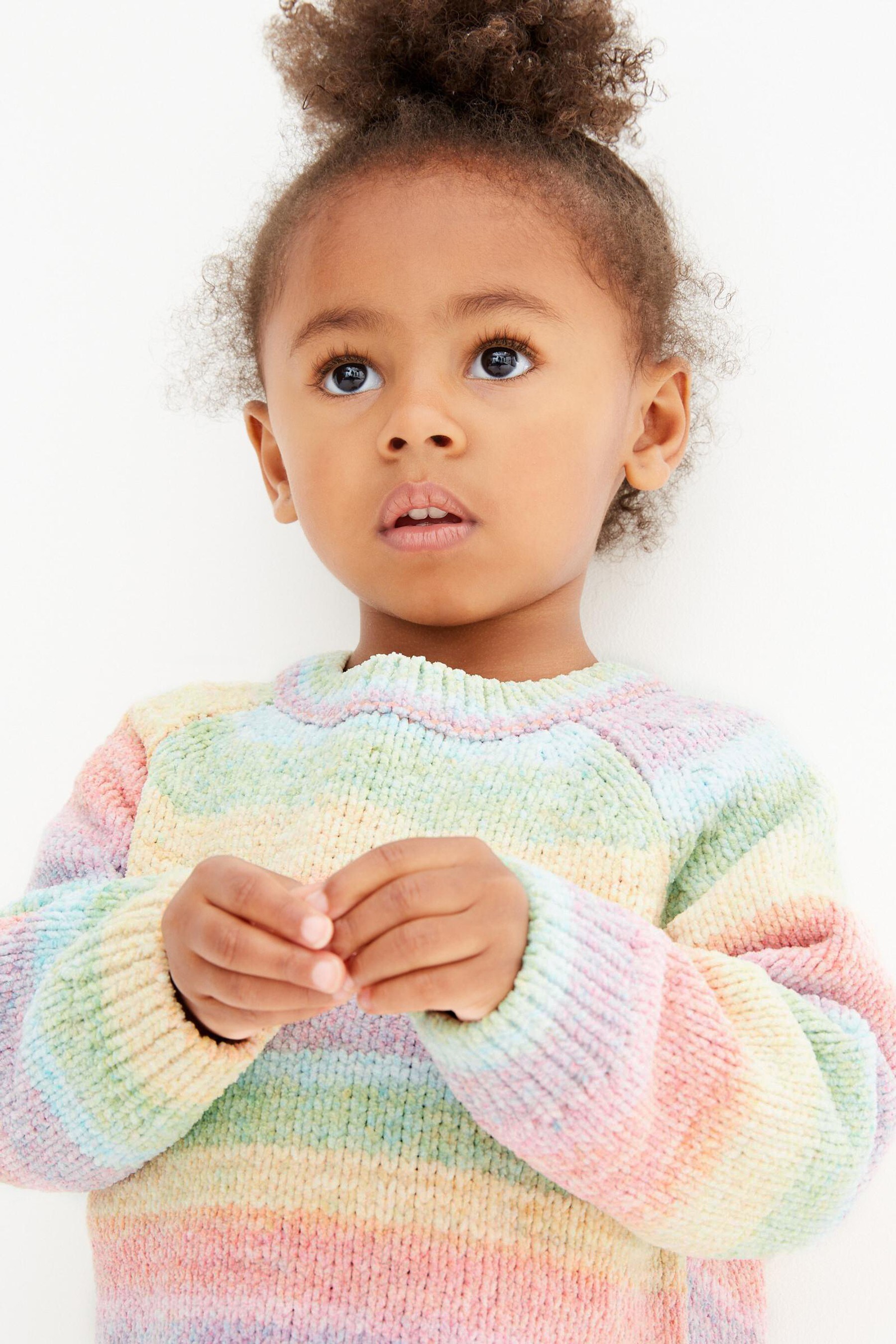 Next girls rainbow jumper best sale