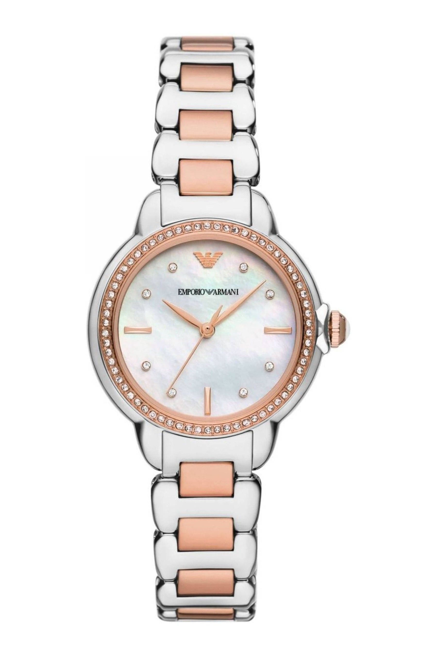 Emporio armani pink shop watch