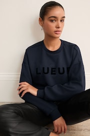 Navy Lueur French Graphic Sweatshirt - Image 4 of 7