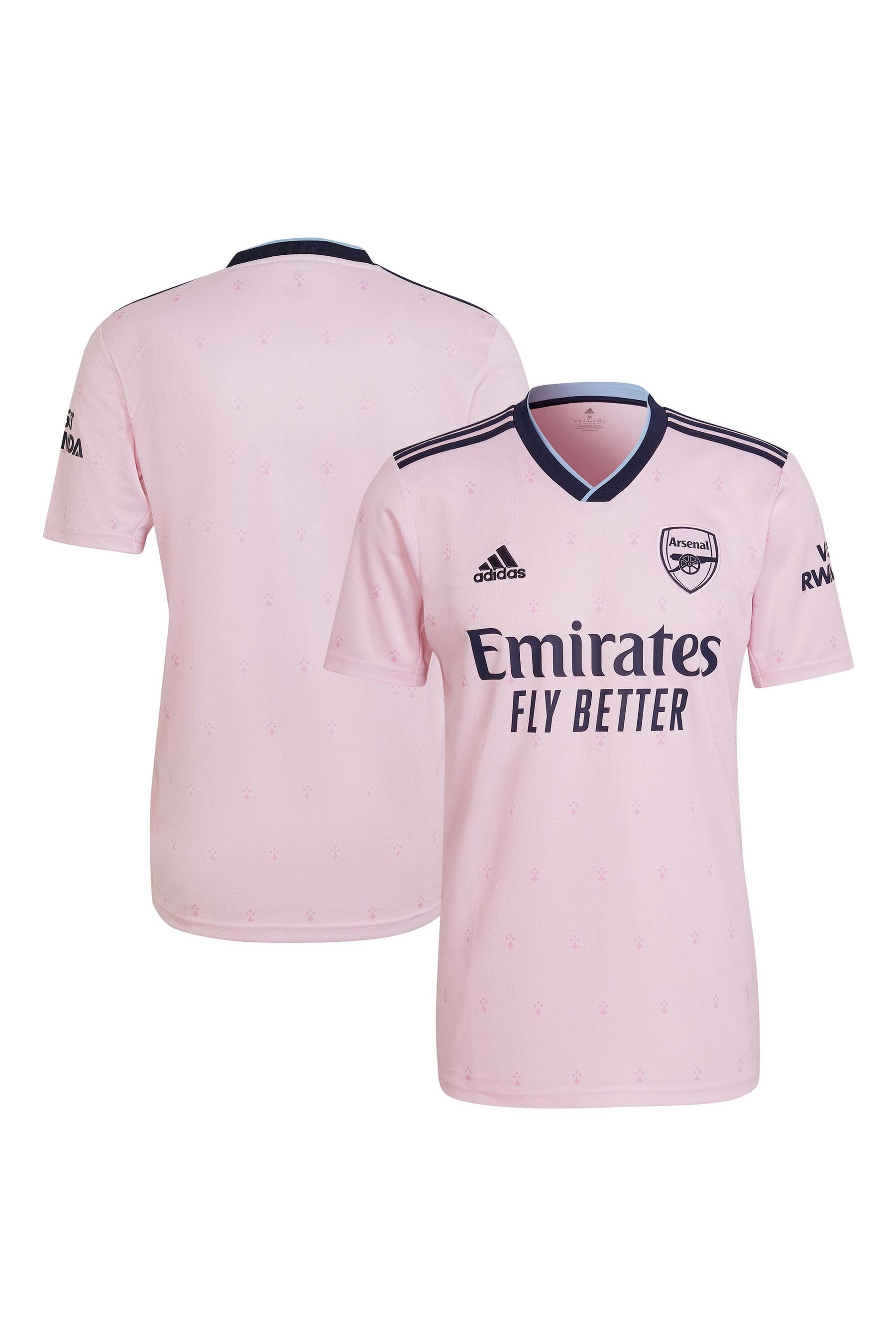 adidas Pink Arsenal Third Shirt 2022 23