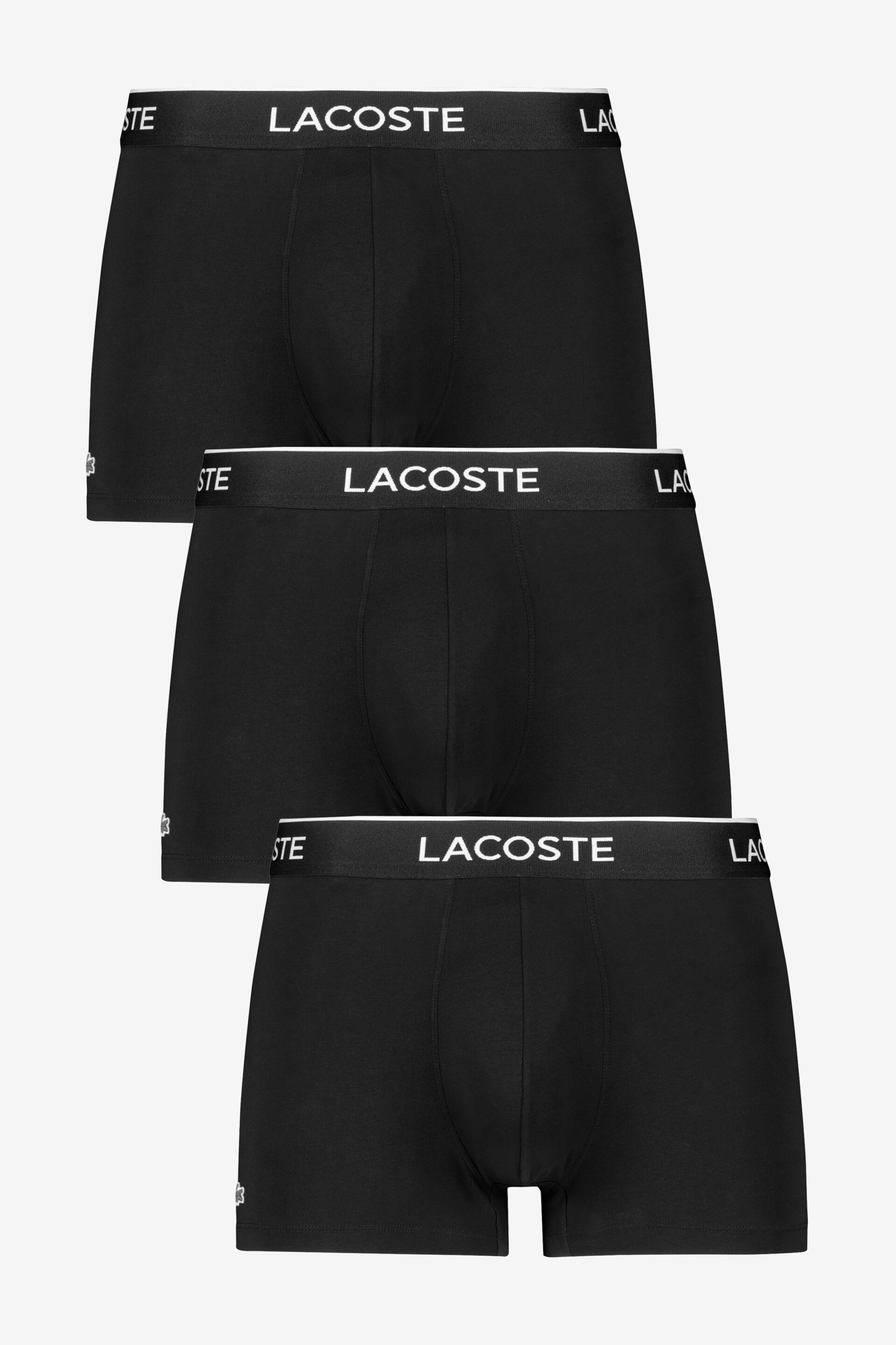 Lacoste Black Boxers 3 Packs - Image 1 of 2