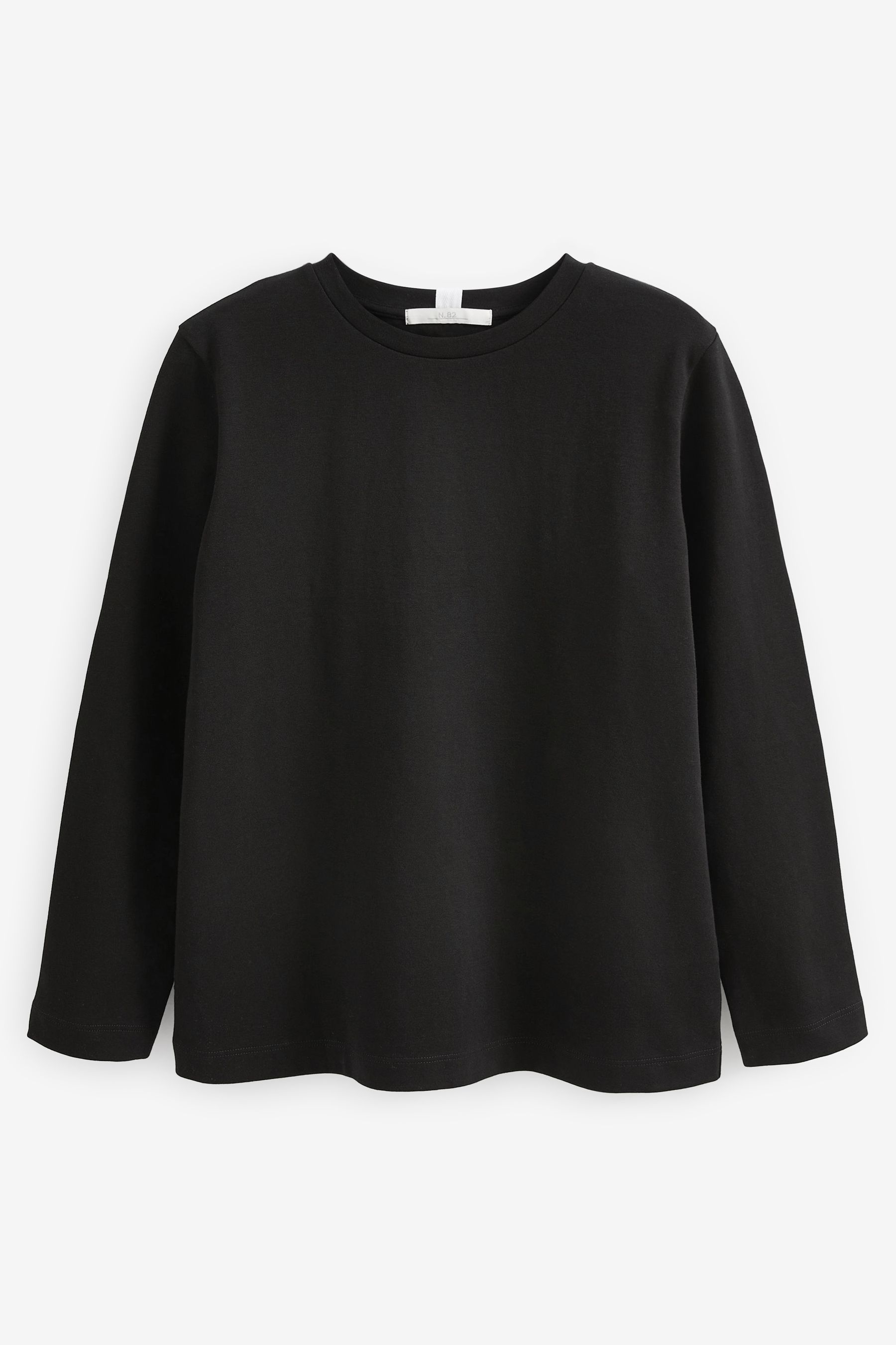 Buy Black Heavyweight Long Sleeve T Shirt from the Next UK online shop