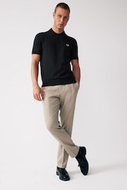 Fred Perry Merino Wool Blend Knitted Polo Shirt - Image 2 of 5