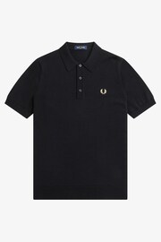 Fred Perry Merino Wool Blend Knitted Polo Shirt - Image 4 of 5