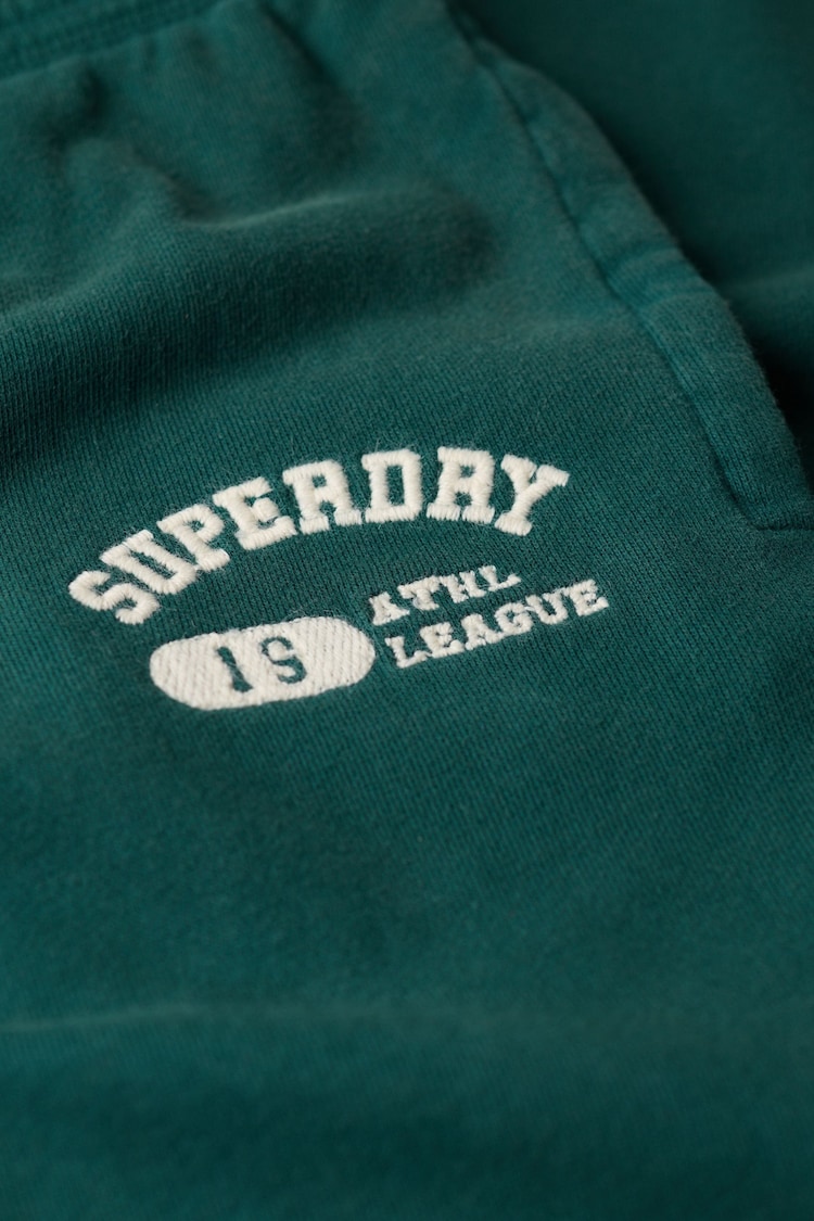 Superdry Dark Pine Green Athletic Low Rise Flare Joggers - Image 6 of 6