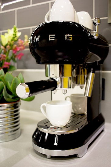 Smeg Black Espresso Coffee Machine