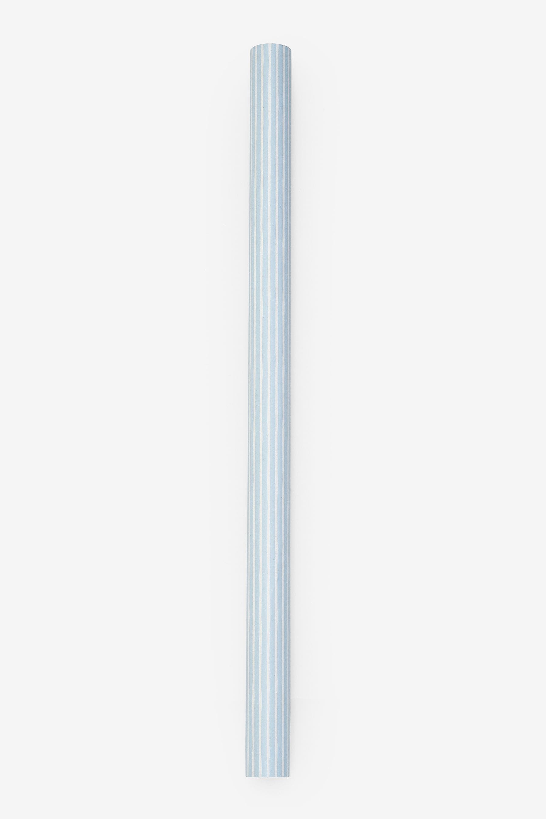 Light blue sale striped wrapping paper