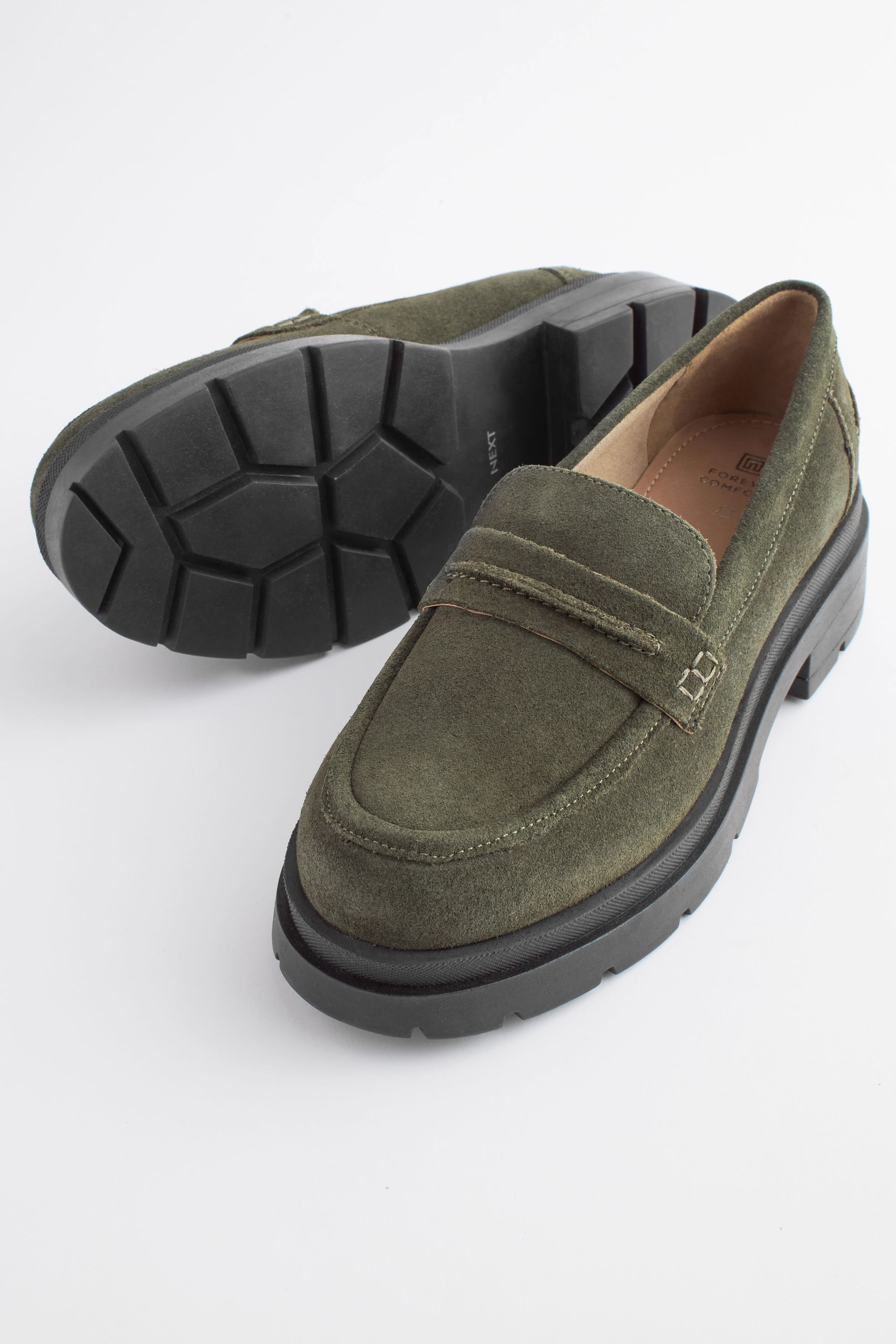 Khaki loafers clearance