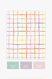 White Rainbow Check Multi Wallpaper - Image 3 of 5
