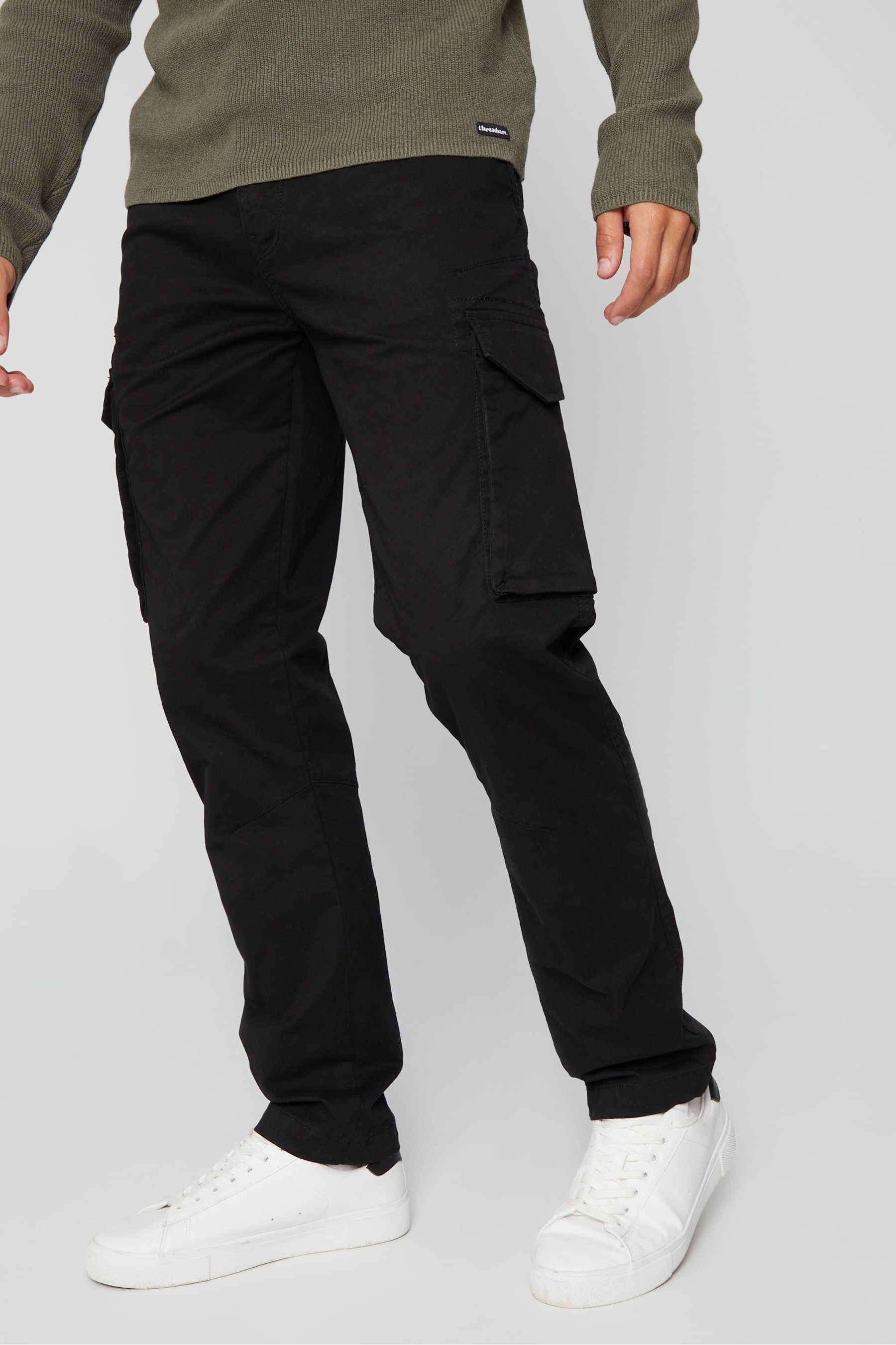 Next black cargo trousers online