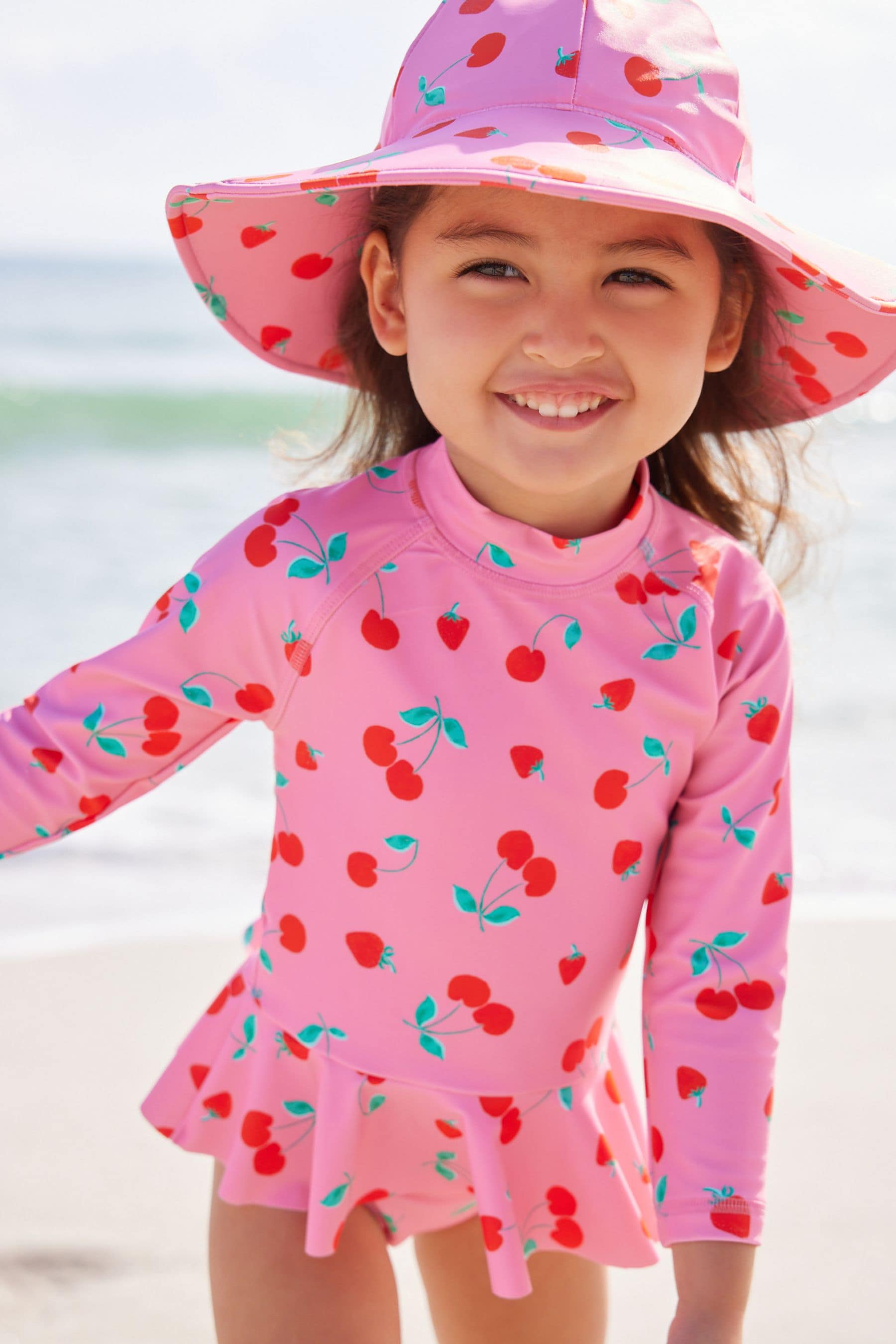 Pink Cherry Swim Hat 3mths 10yrs