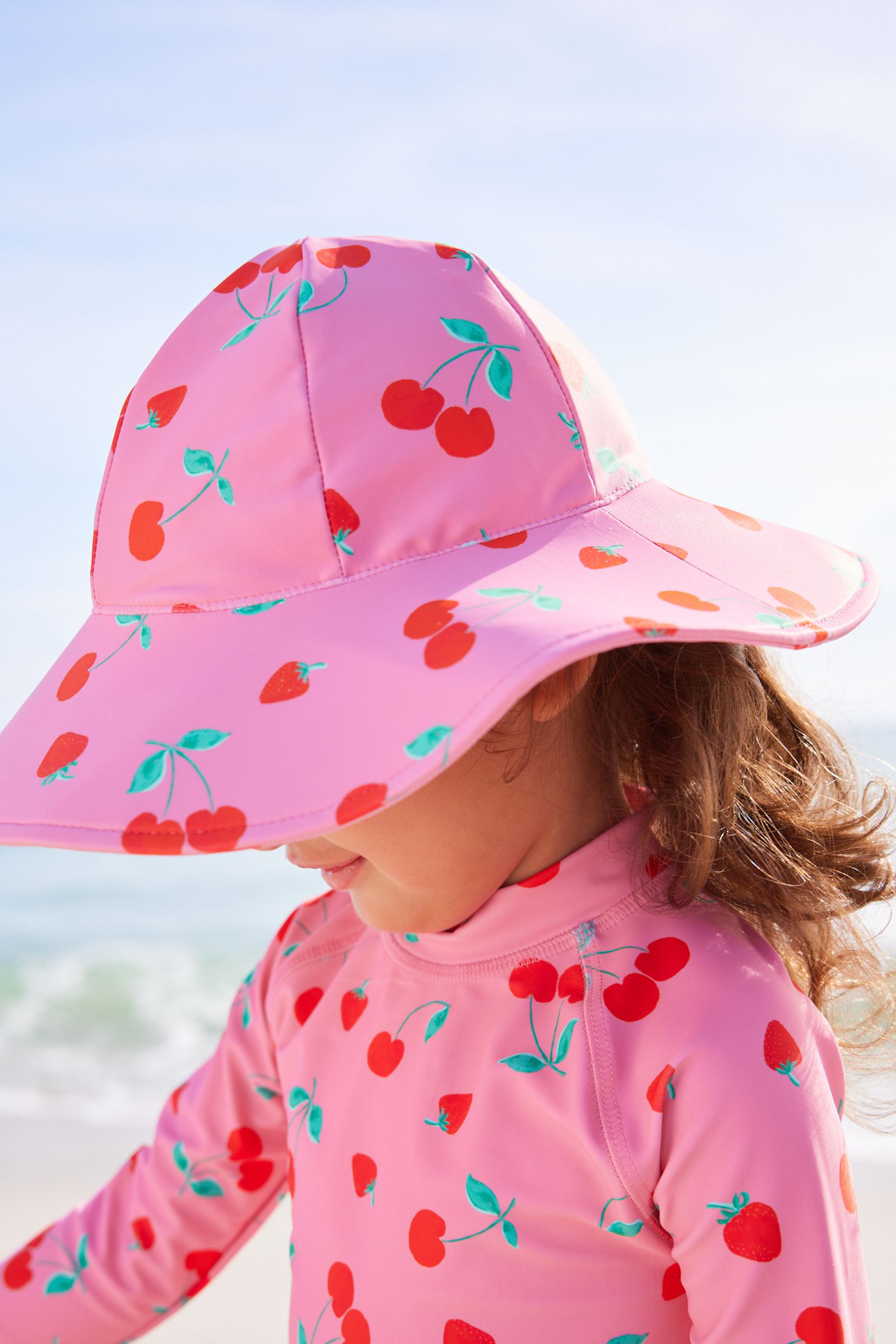 Pink Cherry Swim Hat 3mths 10yrs