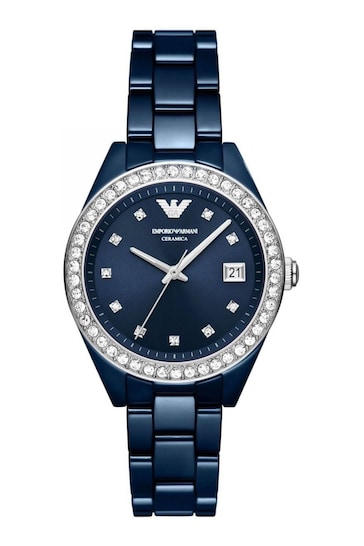 Emporio Armani Ladies Blue Watch