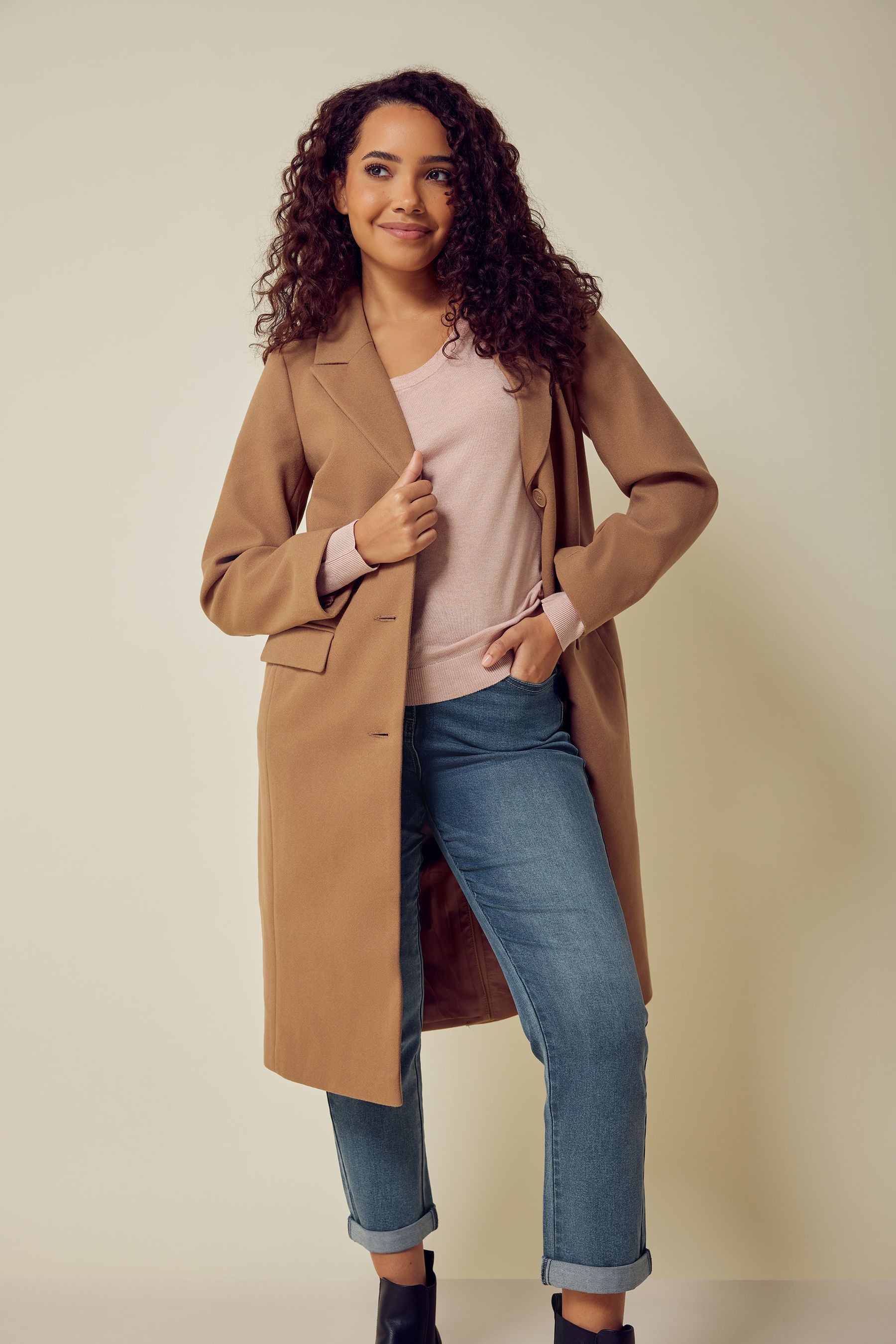 Buy M Co Brown City Coat from Next Germany