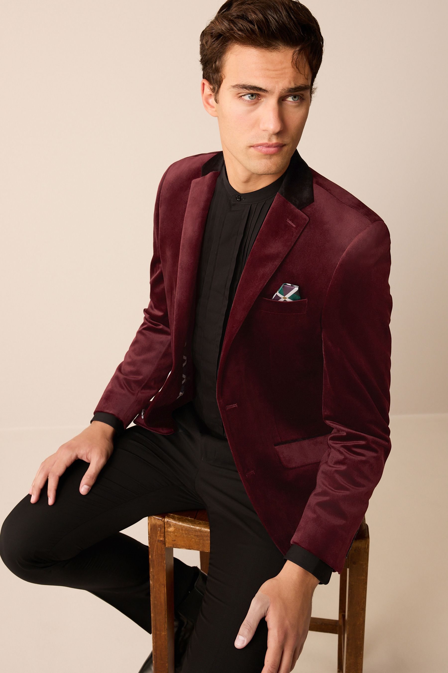 Next velvet jacket mens shop